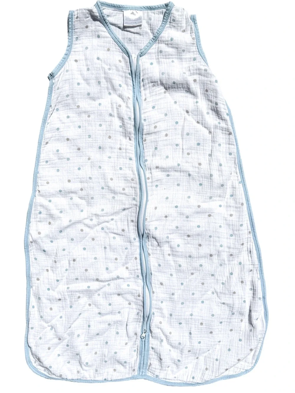 aden + anais Classic Muslin Sleep Sack Wearable Blanket Blue Polka Dot XL 18 24